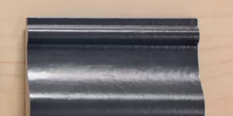 The master pattern is extensively polished to create a very smooth surface, producing glossy or clear parts when cast.